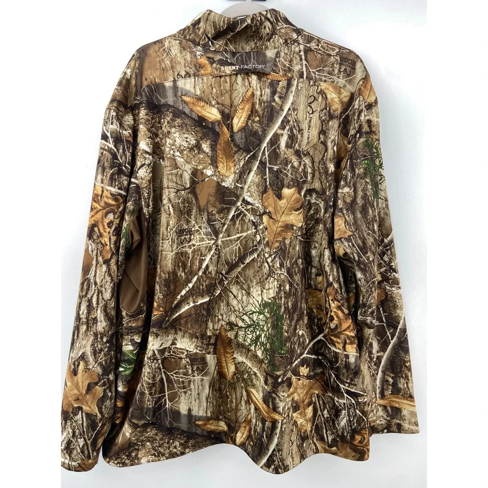 Realtree Jacket‎ Mens 3XL Edge Camo Scent-Factor Hunting Outdoor Tactical Vented